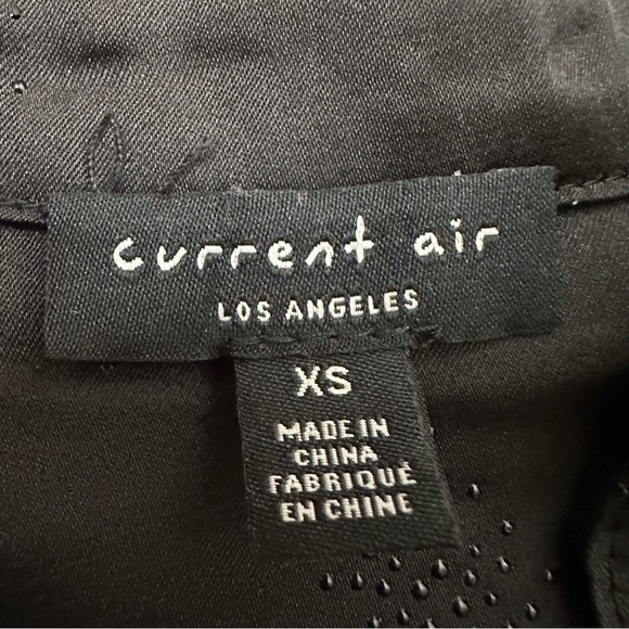 Current Air Black Long Sleeve Blouse with Textured Star Detail - Picture 4 of 9